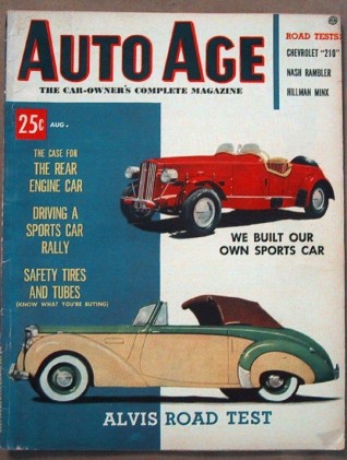 AUTO AGE 1953 AUG - V1 N4 - MINX, ALVIS, REAR ENGINE CARS, ROVER TURBOCAR